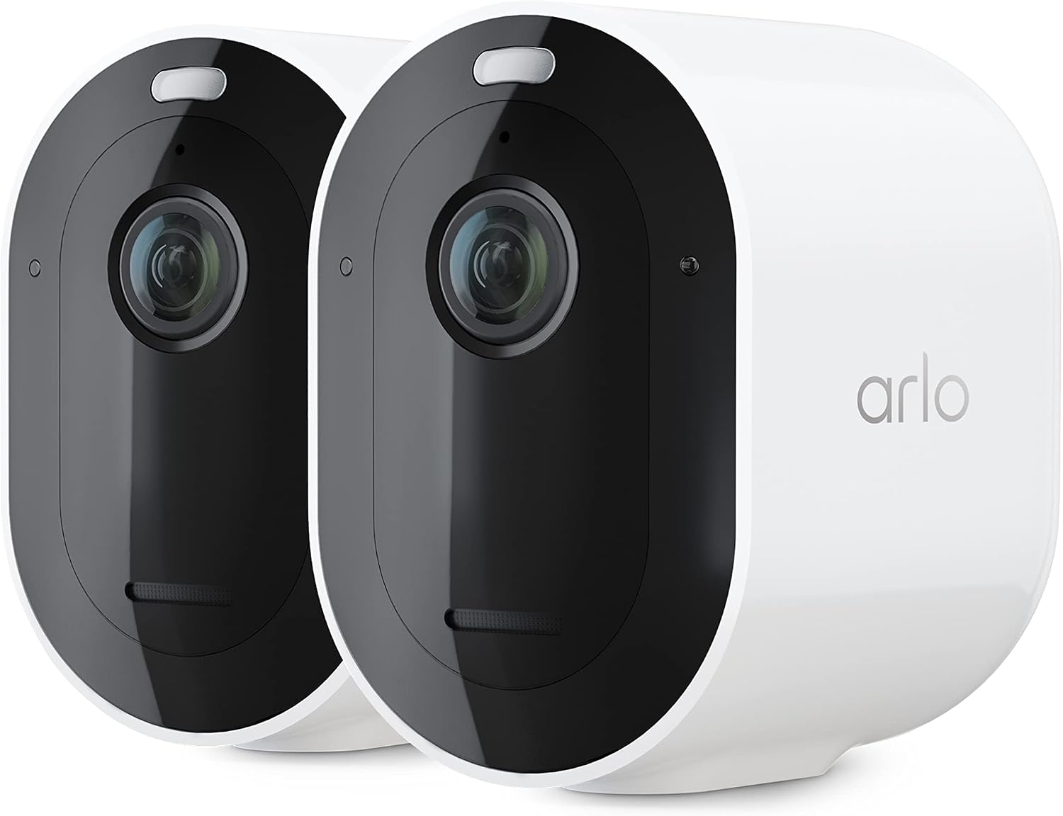Arlo Pro Security Camera 2K HDR (5th Gen, 2022 Release) - Wireless Outdoor Camera, Rechargeable Removeable Battery, Event Captions, Emergency Response, 1-Month Trial of Secure Plan, 2 Cam, White