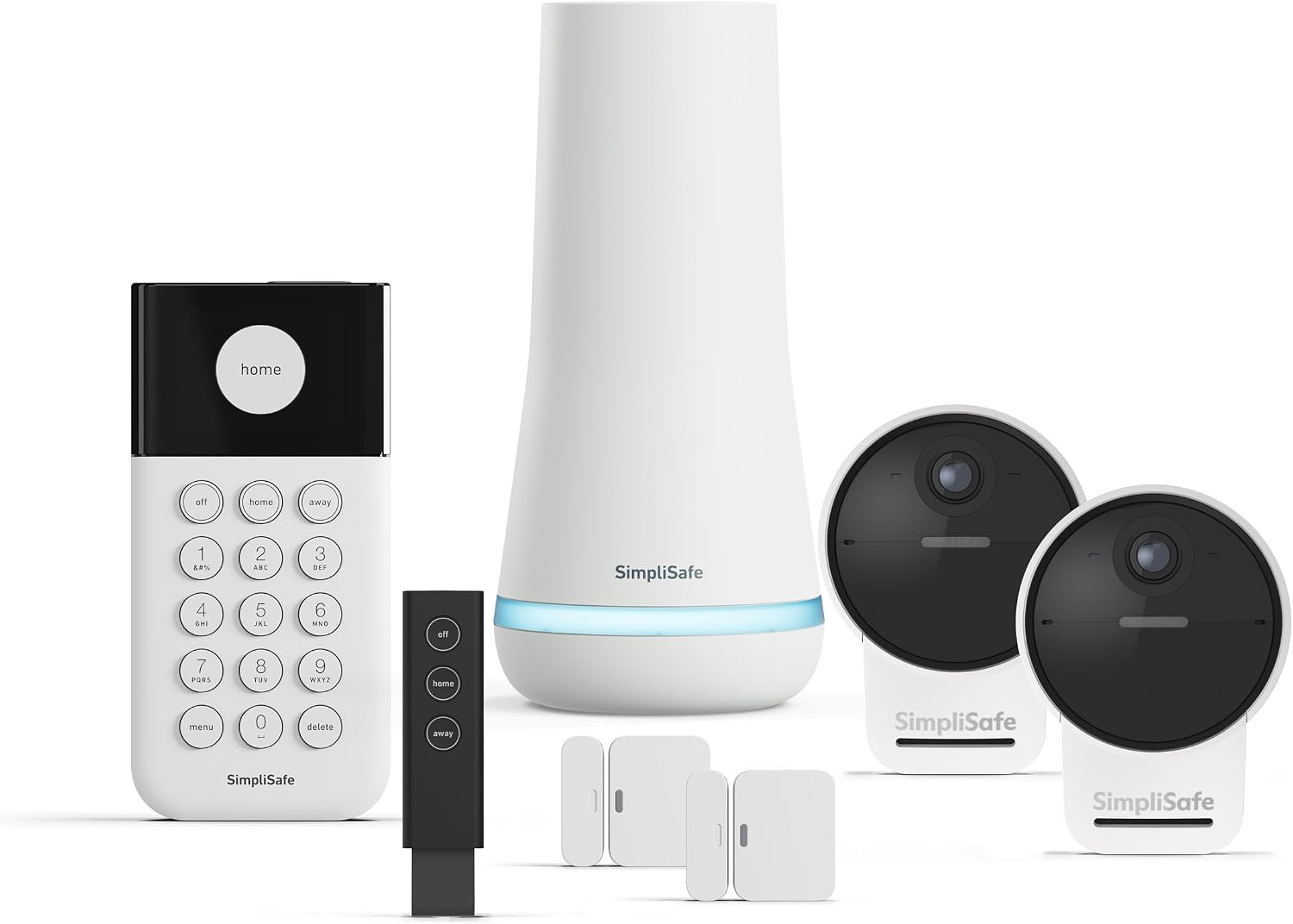 SimpliSafe 7 Piece Wireless Outdoor Camera Home Security System - Optional 24/7 Professional Monitoring - No Contract - Compatible with Alexa and Google Assistant