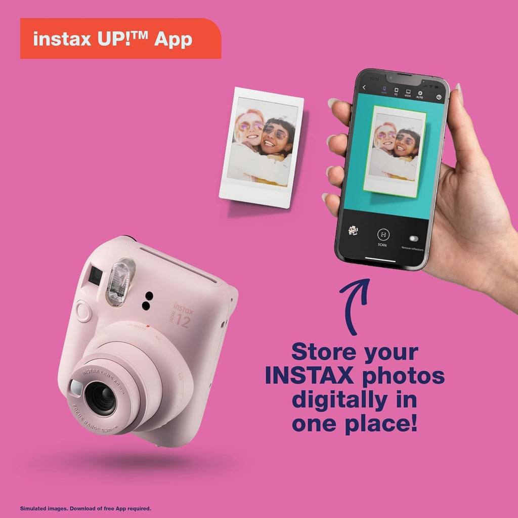 Fujifilm Instax Mini 12 Instant Camera (Camera + 6 x Twin Packs, Mint Green)