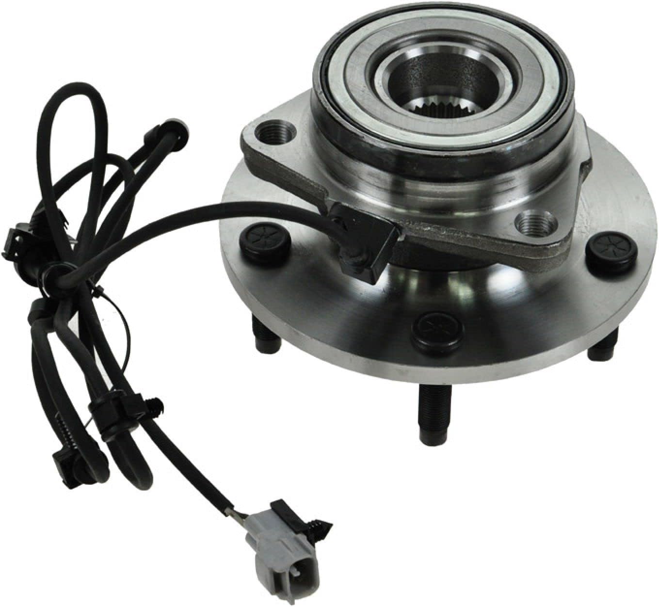 TRQ 2 Piece Front Wheel Bearing & Hub Assembly Set Compatible with 1997-1999 Dodge Ram 1500