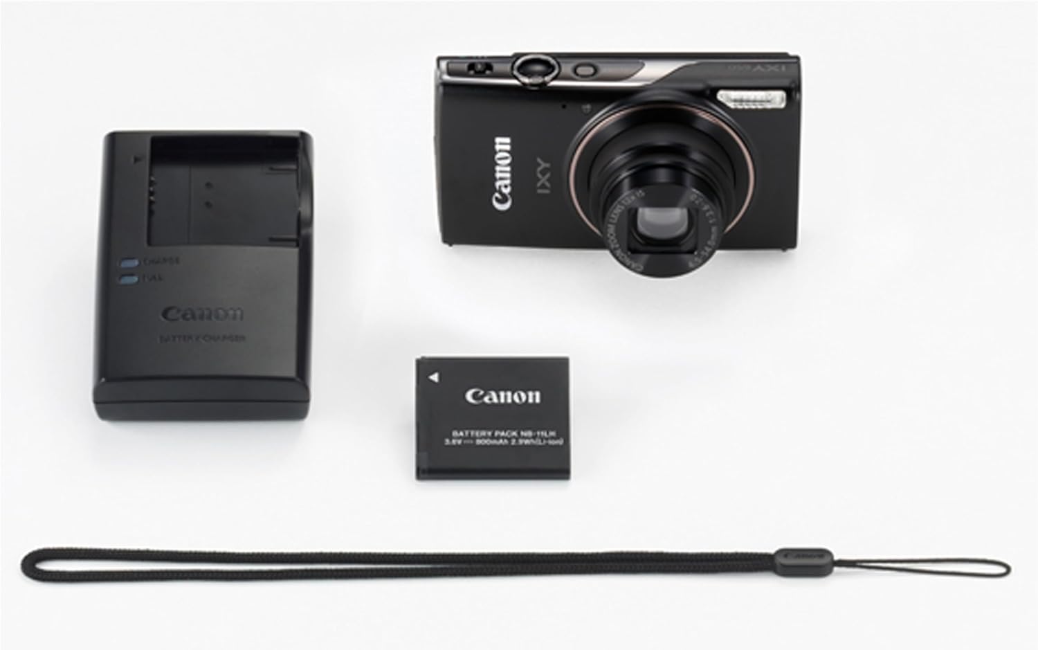 Canon PowerShot IXY 650 (ELPH 360) HS Digital Camera + 64GB Memory + Stabilizing Grip + Software Pack +More(Value Bundle) (Renewed)