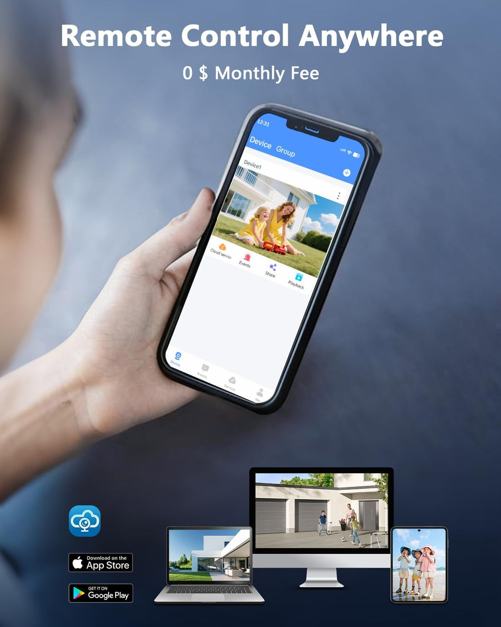 (90 Days Storage) 5MP Wired Security Camera System Outdoor, 8CH DVR with 3TB HDD, 4 x 122° Wide Angle Home Surveillance Cameras, Up to 90 Days Recording, IP67 Waterproof, Free App No Monthly Fee