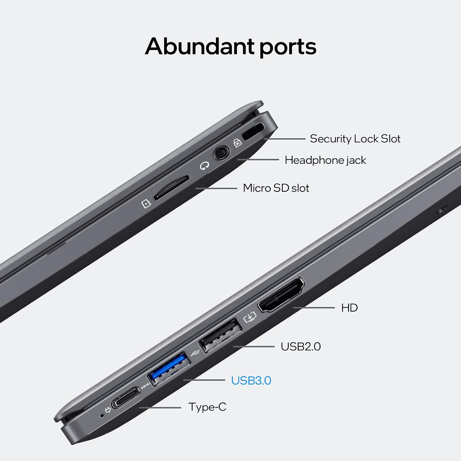 UOWAMOU 15.6-inch, 16GB RAM, 512GB SSD, FHD IPS Display Laptop Computer, N5095 Quad Core, 2.4/5G WiFi, BT4.2 Backlit and Fingerprint, Lightweight and Portable