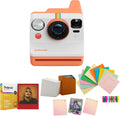 Polaroid Now Generation 3 Coral Analog Instant Camera Bundle with Color Instant Film and Cam Kit for Polaroid