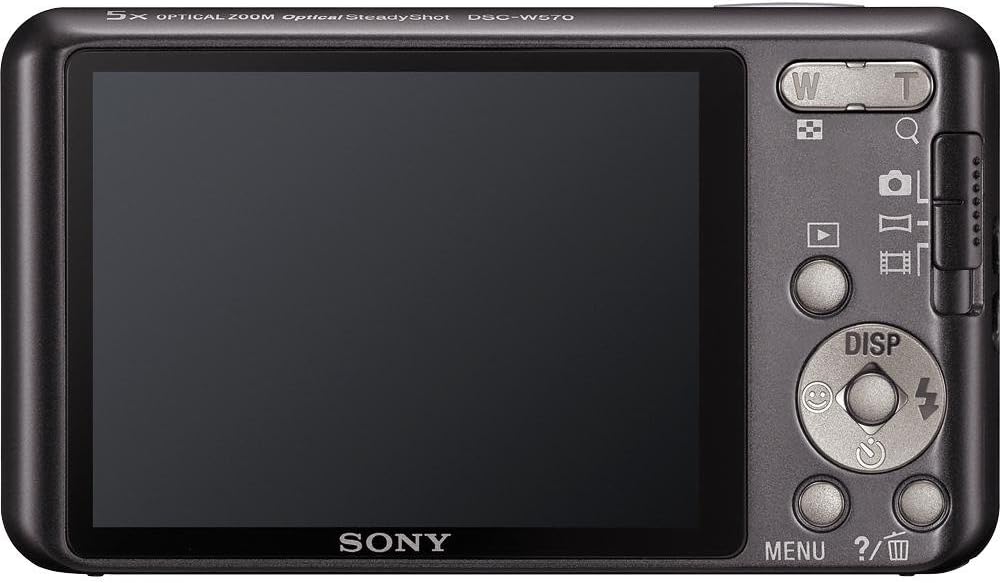 Sony Cyber-Shot DSC-W570 16.1 MP Digital Still Camera with Carl Zeiss Vario-Tessar 5x Wide-Angle Optical Zoom Lens and 2.7-inch LCD (Silver) (OLD MODEL)