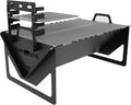 BBQ Grill Set | BBQ Grill with Stainless Steel Portable Instant Foldable Fire Set with Carrying Bag for Outdoor, Camping, Camp, Campfire (Folding Grill)
