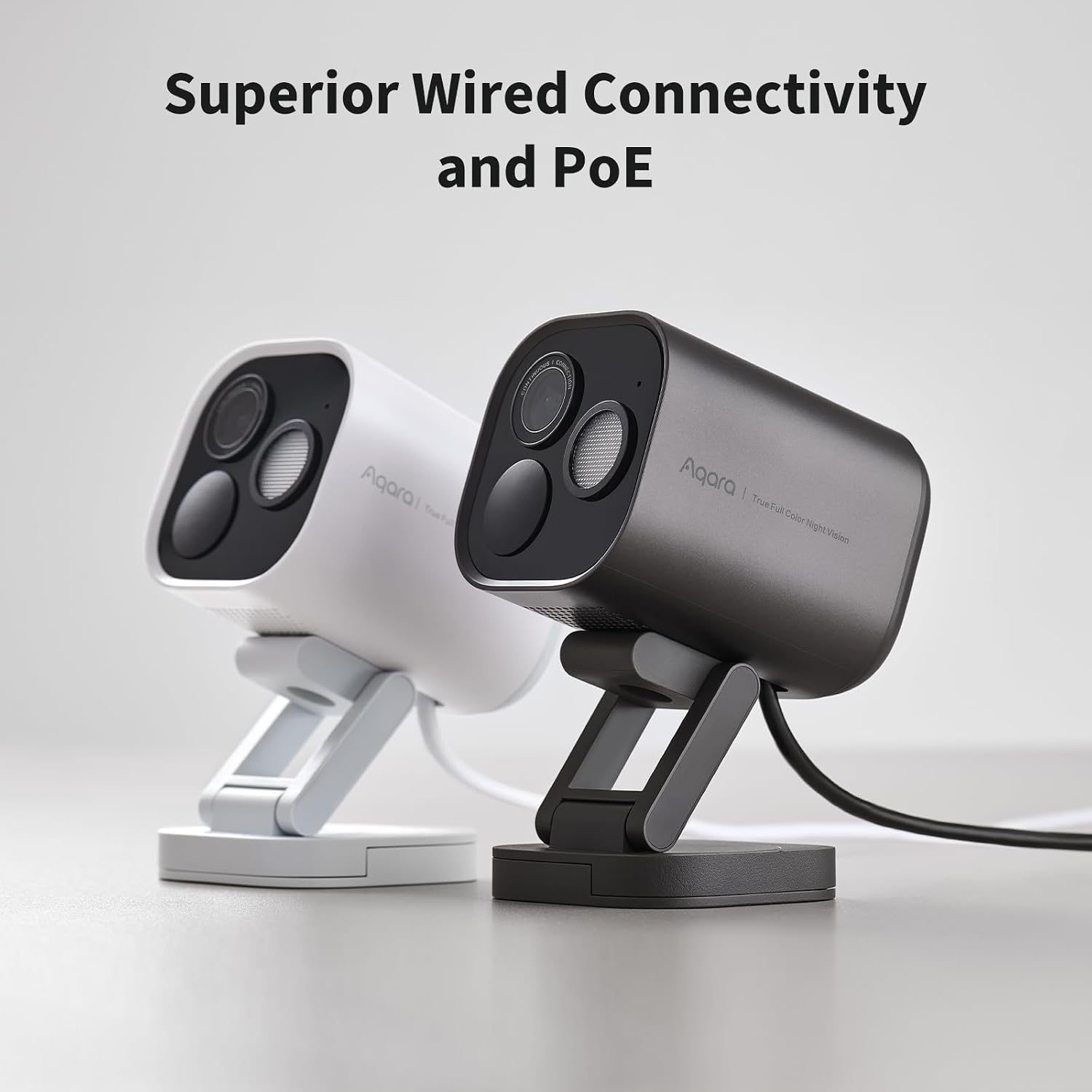 Aqara 4MP Camera Hub G5 Pro PoE, True Color Night Vision Security Camera Outdoor, HomeKit Secure Video, Thread Border Router, Local Detection, Thread/Zigbee, Supports Alexa, Google, Smartthings, Gray