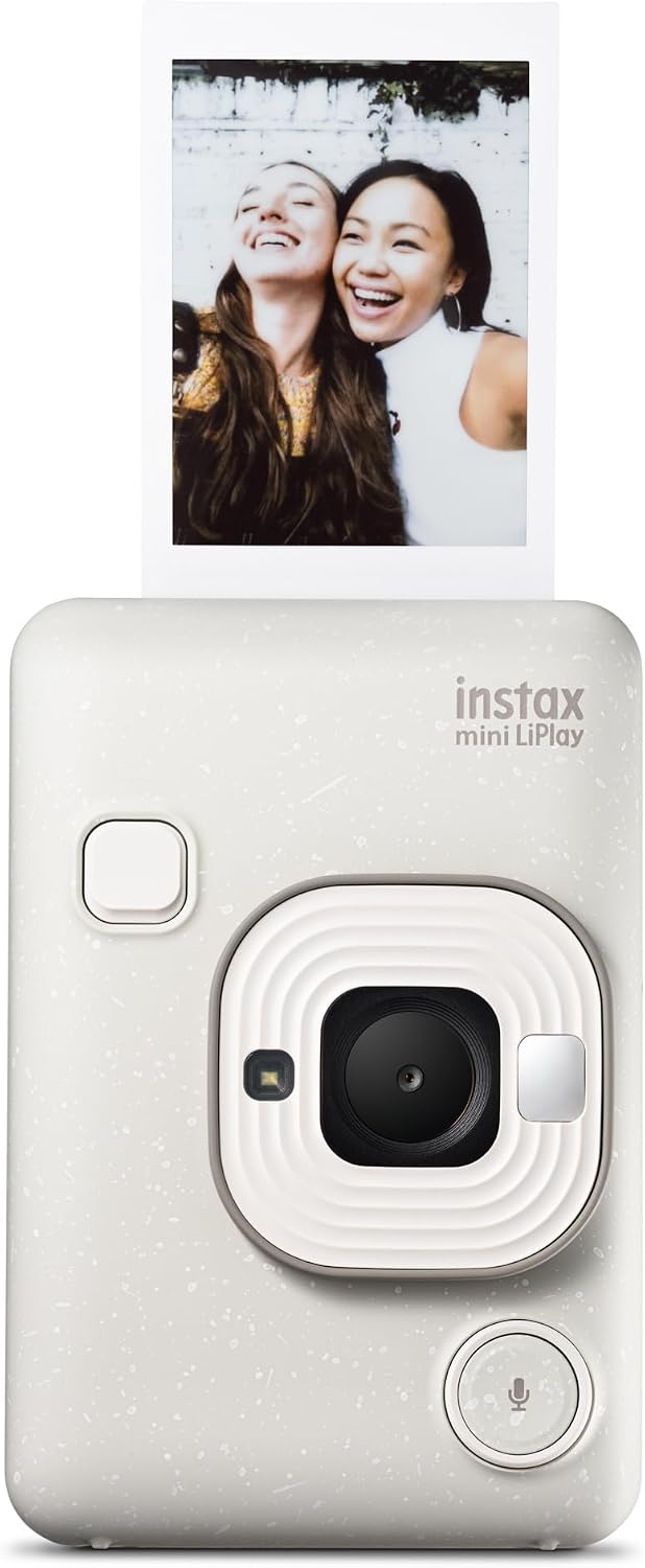 Fujifilm INSTAX Mini LIPLAY Hybrid Instant Camera - Misty White