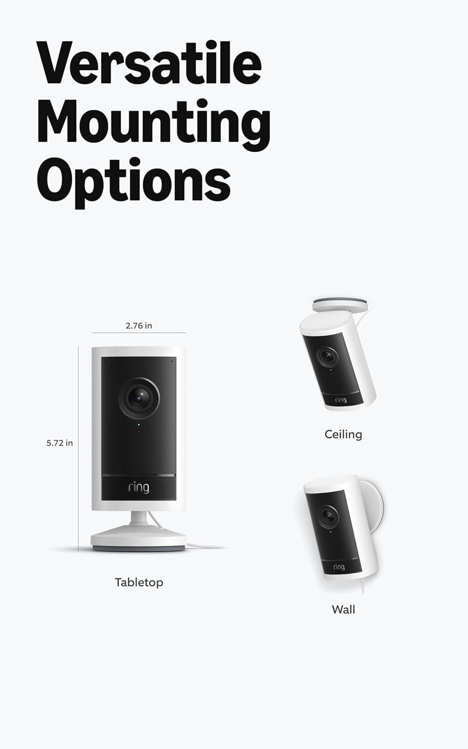 Ring Wired Doorbell Pro (Newest Model), Deep Silver with Outdoor Cam Cam Pro, Plug-In Black