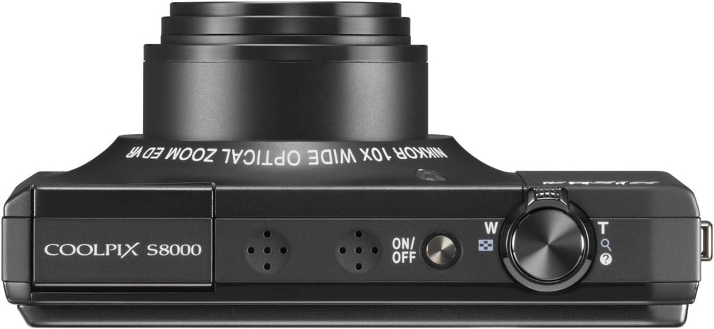 Nikon Coolpix S8000 14.2MP Digital Camera with 10x Optical Vibration Reduction (VR) Zoom and 3.0-Inch LCD (Black)