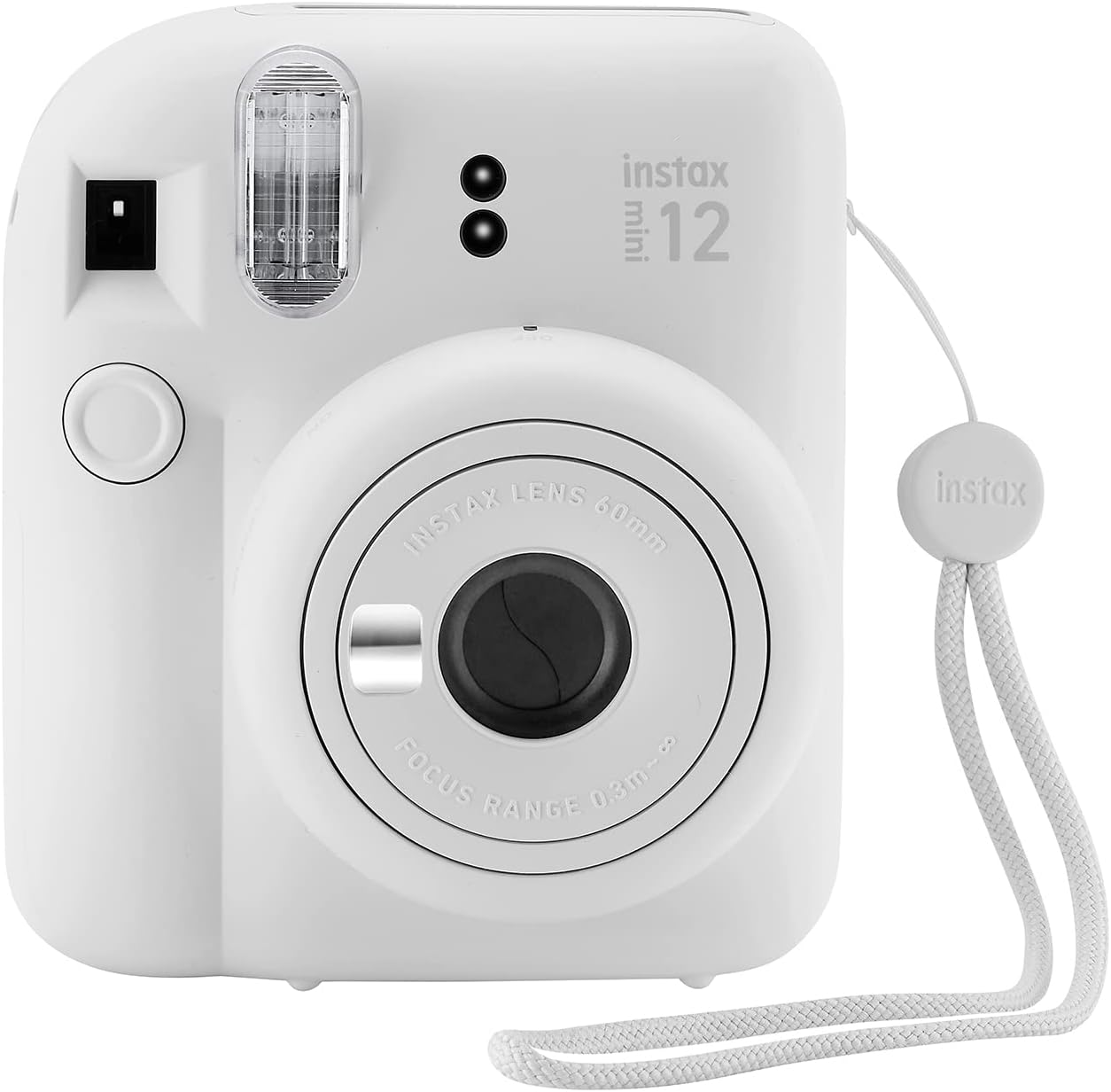 Fujifilm Instax Mini 12 Instant Camera with Case, Decoration Stickers, Frames, Photo Album and More Accessory kit (Clay White)