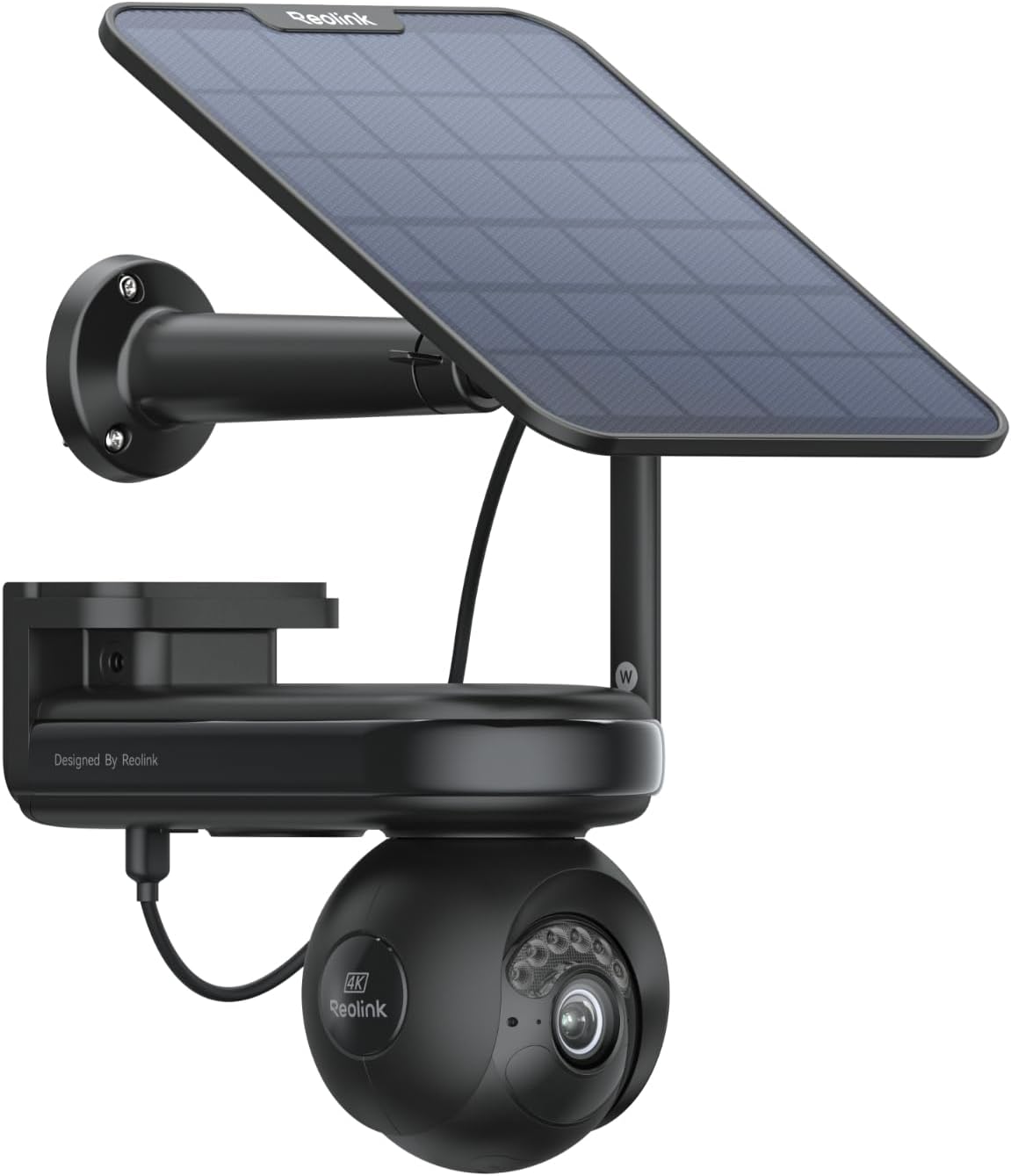 REOLINK Altas PT Ultra Black - 4K Solar Security Cameras Wireless Outdoor, 500 Days Battery Life, ColorX Night Vision, 360° Pan Tilt Auto Tracking, Dual-Band Wi-Fi 6 Cameras for Home Security
