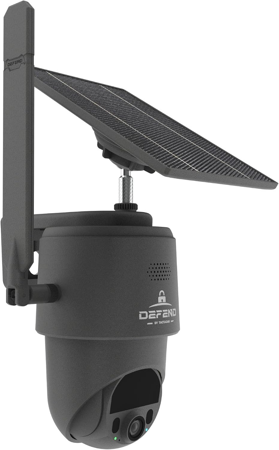 TACTACAM – Defend 360 Cellular Security Camera, 4K Photos, 1080p Video, Solar + Rechargeable Battery, 360° Pan/Tilt/Zoom, LTE Cellular, Motion Alerts, Weather Resistant