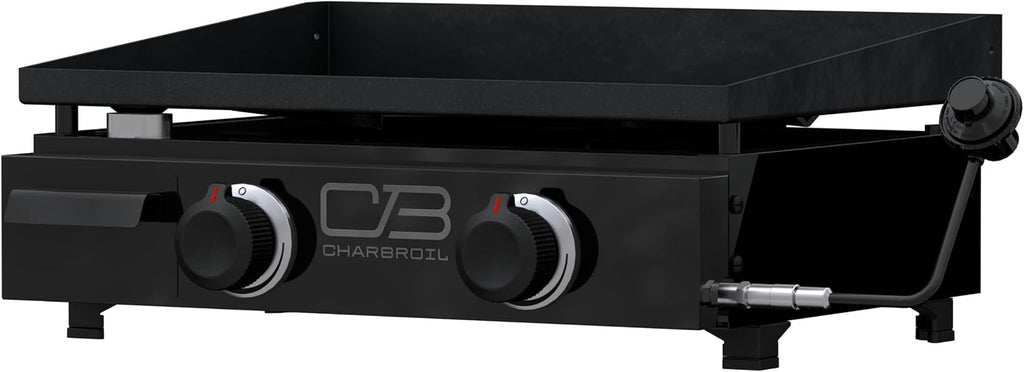 Charbroil 22' Performance Series Portable Tabletop 2 Burner Propane Gas Griddle, Black - 463614224
