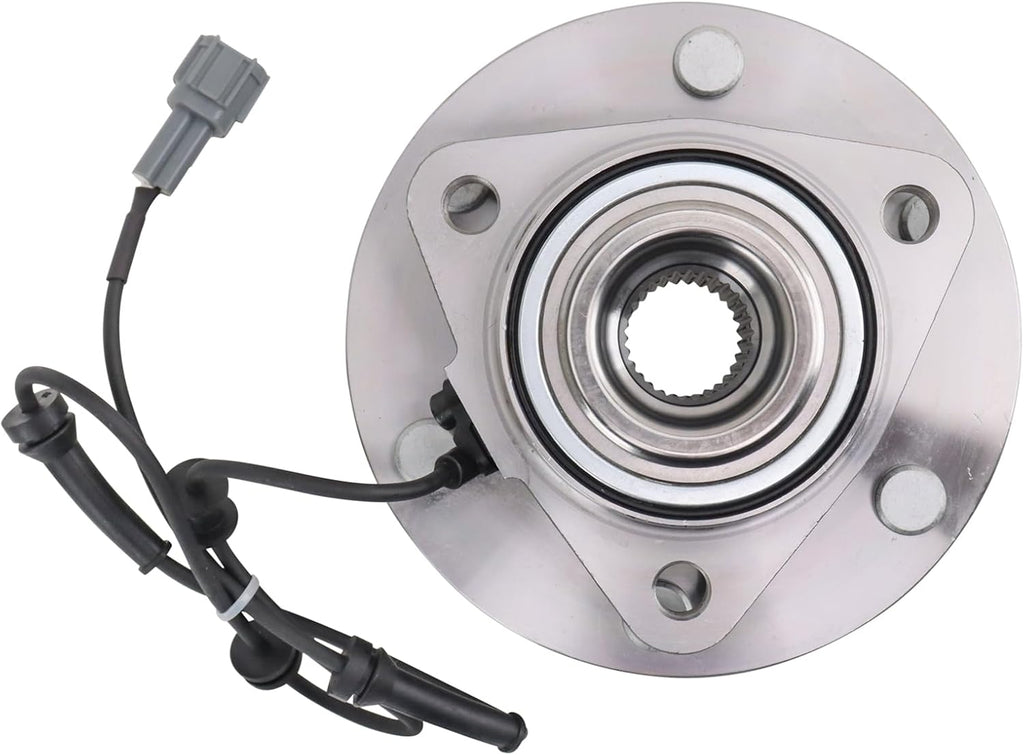 TRQ Front Left and Right Wheel Bearing and Hub Assembly Set 2 Piece Compatible with 08-10 Infiniti QX56 08-11 Nissan Armada 08-11 Titan 2012 Armada to 11-30-11 2012 Titan to 12-31-11