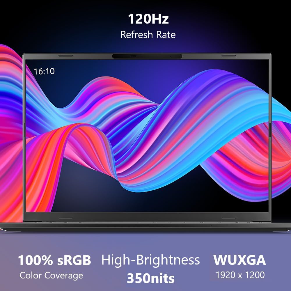 Acer Aspire 16 AI Copilot+ PC | 16' WUXGA 120Hz 100% sRGB Display | Snapdragon X | NPU: 45 Tops - GPU: Up to 1.7 TFLOPs | 16GB LPDDR5X | 512GB PCIe Gen 4 SSD | Wi-Fi 7 | A16-11M-X0LW