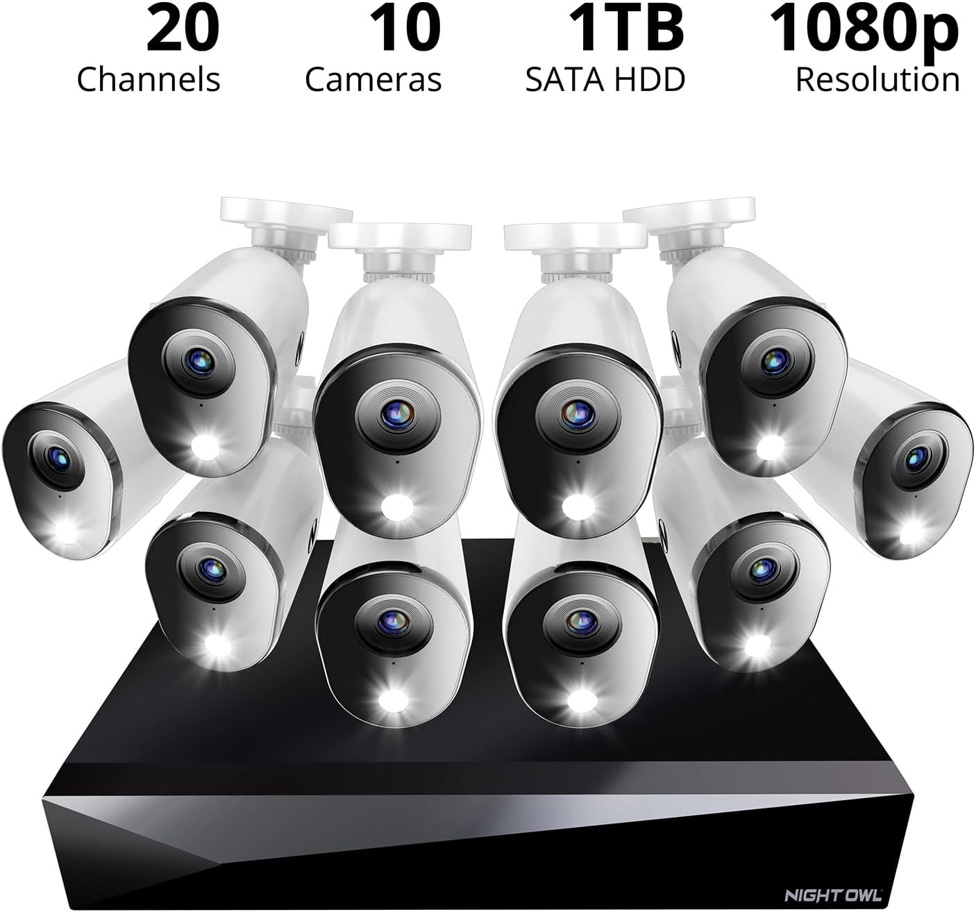 Night OWL FTD2-161-10L HD DVR Security KIT