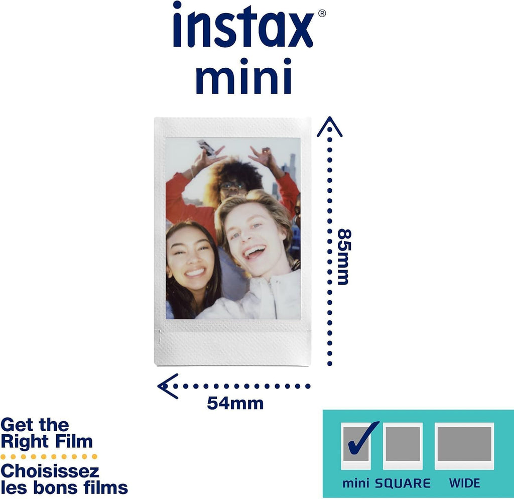 Fujifilm Instax Mini Link Smartphone Printer (Ash White) + Fuji Instax Mini Film (40 Sheets) - Instax Mini Link Printer Bundle