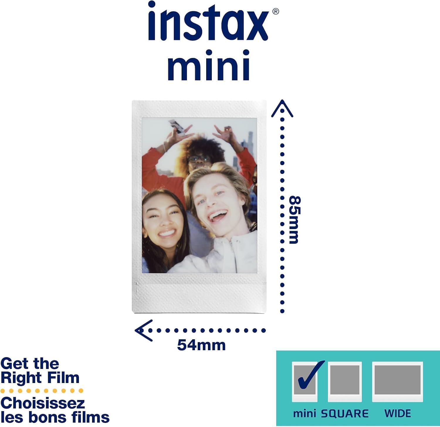 Fujifilm Instax Mini Link Smartphone Printer (Ash White) + Fuji Instax Mini Film (40 Sheets) - Instax Mini Link Printer Bundle