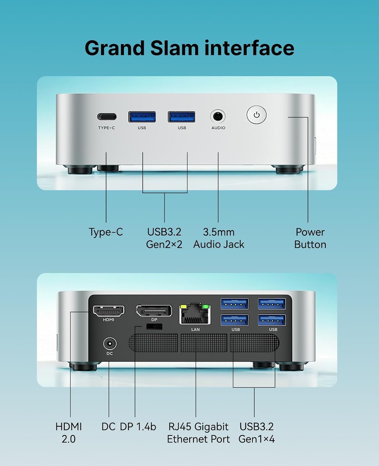 ACEMAGIC Mini Pc Windows 11 Pro, AMD Ryzen 4300U Processor up to 3.7 GHz Mini Computers, 16GB DDR4 512GB SSD, 4K Triple Display WiFi5 BT4.2 VESA Micro Small Pc for Business and Home, Mini Desktop
