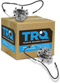 TRQ 2 Piece Front Wheel Bearing & Hub Assembly Set 4WD Compatible with 2000-2004 Ford F-150 2004 F-150 Heritage