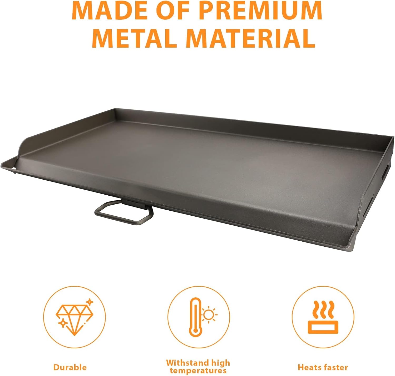 Cast Iron Griddle for Camp Chef 3 Burner Stove, 16' Flat Top Griddle Accessories for Camp Chef Cooking Systems GB90D TB90LW TB90 TB90LWG TB90LWG15 SPG90B CCH3