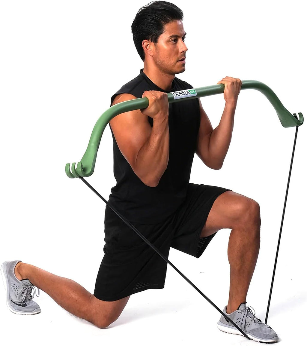 Gorilla Bow Travel All-in-ONE Strength Training Equipment, Portable Home Gym System, 100 Plus Quality Workouts for Travel, Home Gym & Outdoor Includes Workout Guide and Videos