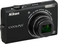 Nikon COOLPIX S6200 16 MP Digital Camera with 10x Optical Zoom NIKKOR ED Glass Lens and HD 720p Video (Black)