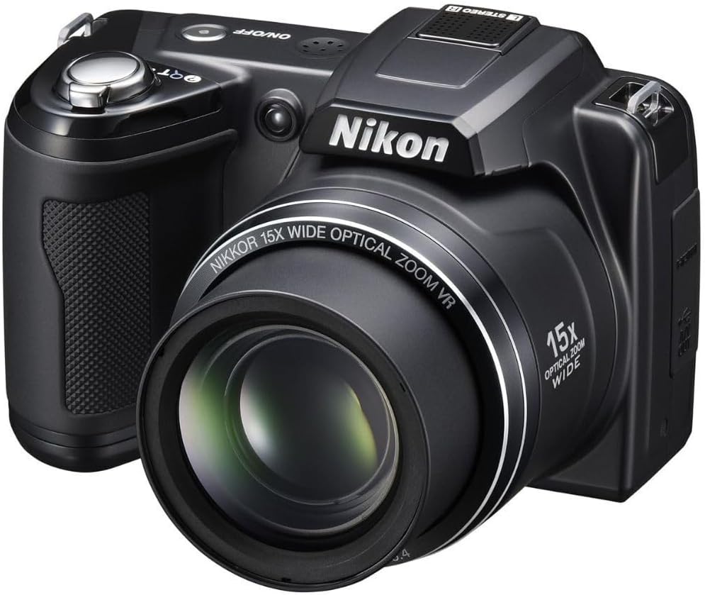 Nikon COOLPIX L110 Digital Camera with 12.1 MP Sensor, 15x Optical Zoom Lens, HDMI Output, and 5-Way VR Image Stabilization System (Black, Renewed)