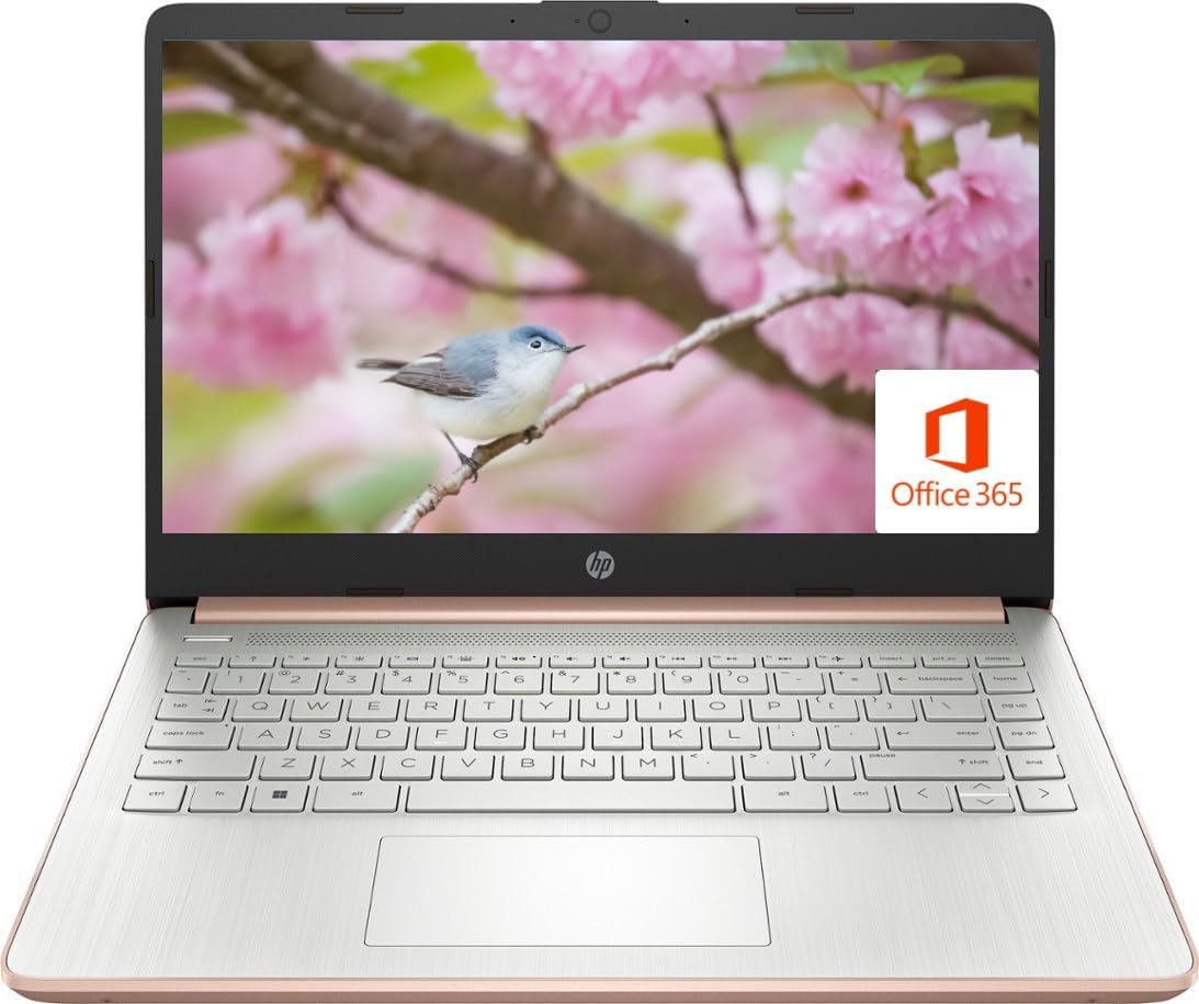 HP 2021 Stream 14in HD Laptop Light-Weight, Intel N4020 (Up tp 2.8GHz), 4GB RAM, 64GB eMMC, 1 Year Office 365, Webcam, HDMI, Google Classroom or Zoom Compatible, w/64GB SD Card, Accessories