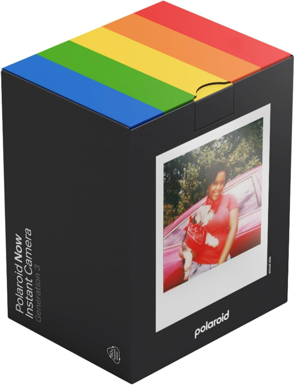 Polaroid Now Gen 3 Instant Camera, Black + Color Film Bundle (8 Photos)