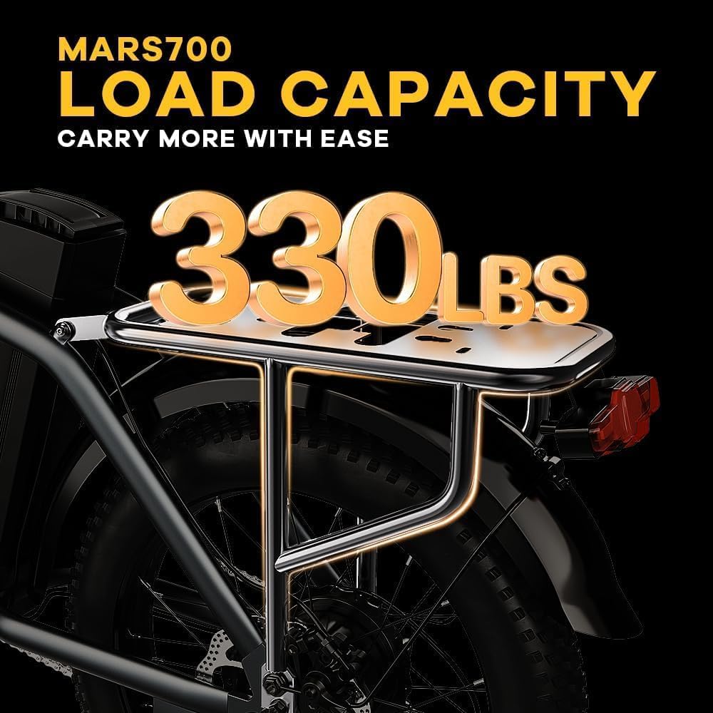 1000 Peak Electric Bike for Adults,up 80 Miles Removable Battery Ebike, 20' Electric E Bike with 7-Speed,Adult Electric Bicycles for Commute Beach Snow All Terrain