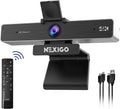 Zoom Certified, NexiGo N950P 4K Zoomable Webcam with Remote Control, Sony_Starvis Sensor, 5X Digital Zoom, Pro Web Camera with Dual Stereo Mics, for Zoom Skype Teams Twitch