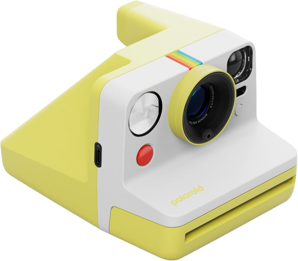Polaroid Now Generation 3 Yellow Analog Instant Camera with Tripod Mount Bundle with Color Film and Accessories