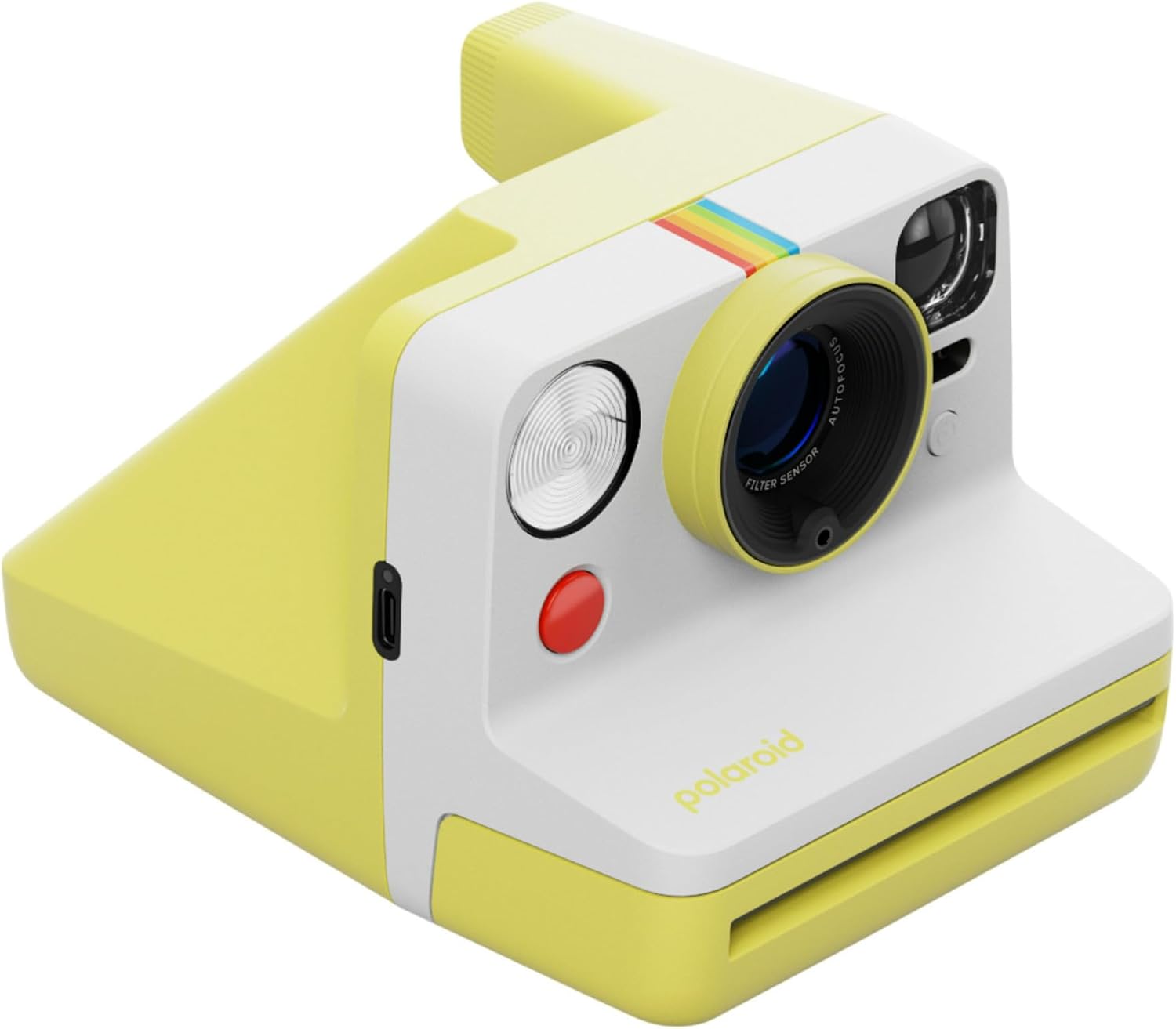 Polaroid Now Generation 3 Yellow Analog Instant Camera with Tripod Mount Bundle with Color Film and Accessories