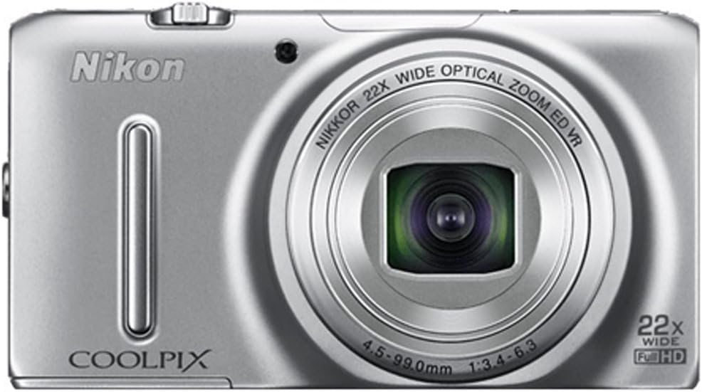 Nikon COOLPIX S9500 Wi-Fi Digital Camera with 22x Zoom and GPS (Silver)