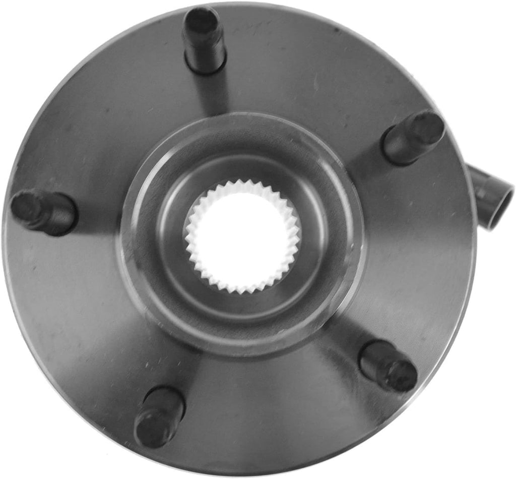 TRQ 2 Piece Front Rear Wheel Bearing & Hub Assembly Set Compatible with 2005-2006 Chevrolet Equinox 2006 Pontiac Torrent 2002-2007 Saturn Vue