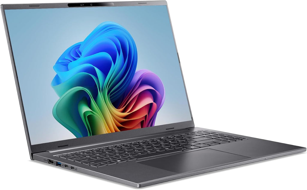 acer Aspire 16 AI Copilot+ PC | 16' WUXGA 120Hz Multi-Touch Display | Snapdragon X X1-26-100 | NPU: 45 Tops - GPU: Up to 1.7 TFLOPs | 16GB LPDDR5X | 512GB PCIe Gen 4 SSD | Wi-Fi 7 | A16-11MT-X669