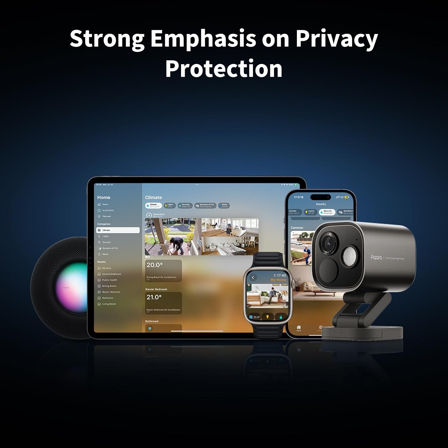 Aqara 4MP Camera Hub G5 Pro PoE, True Color Night Vision Security Camera Outdoor, HomeKit Secure Video, Thread Border Router, Local Detection, Thread/Zigbee, Supports Alexa, Google, Smartthings, White