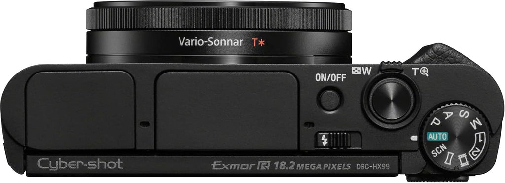 Sony DSC-HX99 Compact Digital 18.2 MP Camera with 24-720 mm Zoom, 4K and Touchpad – Black
