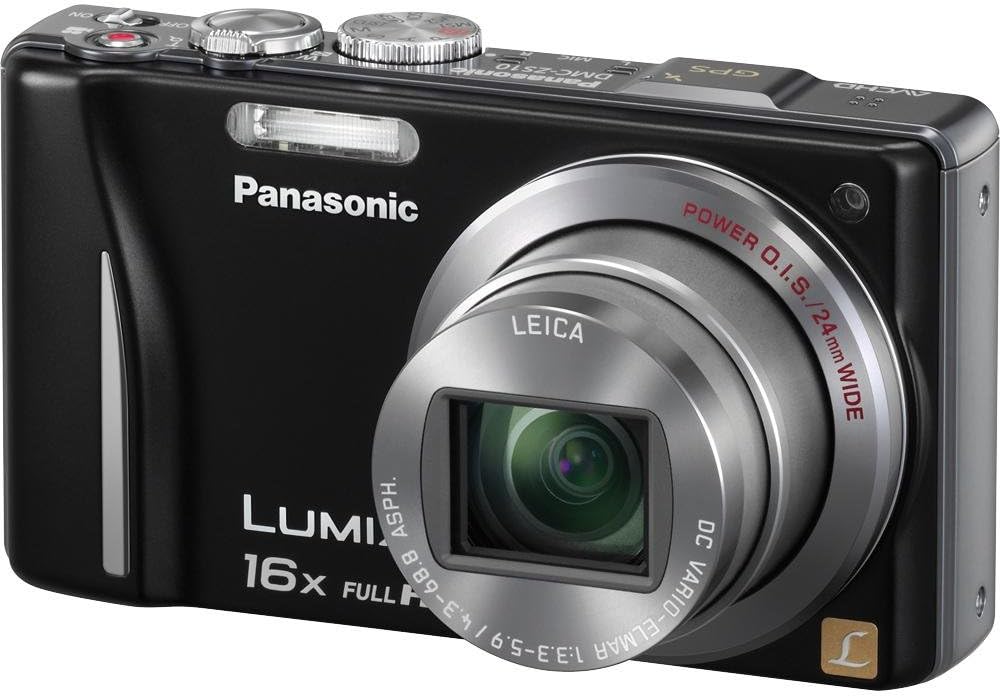 Panasonic Lumix DMC-ZS10 14.1 MP Digital Camera with 16x Wide Angle Optical Image Stabilized Zoom and Built-In GPS Function (Black)