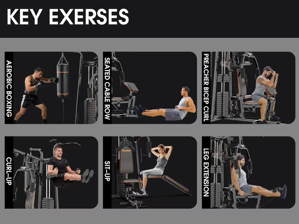 SincMill Home Gym Multifunctional Full Body Workout Equipment for Home Exercise Fitness