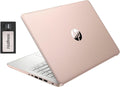 HP Stream 14' HD BrightView Laptop, Intel Celeron N4120, 16GB RAM, 288GB Storage (128GB eMMC + 160GB SSD Docking Station Set), Intel UHD Graphics, HD Webcam, Wi-Fi, 1 Year Office 365, Win 11 S, Gold