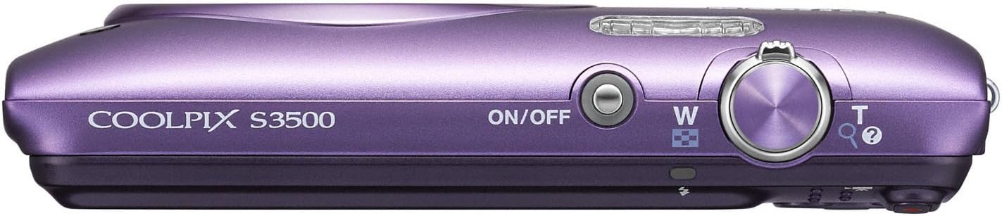 Nikon COOLPIX S3500 20.1 MP Digital Camera with 7x Zoom (Purple) (OLD MODEL)