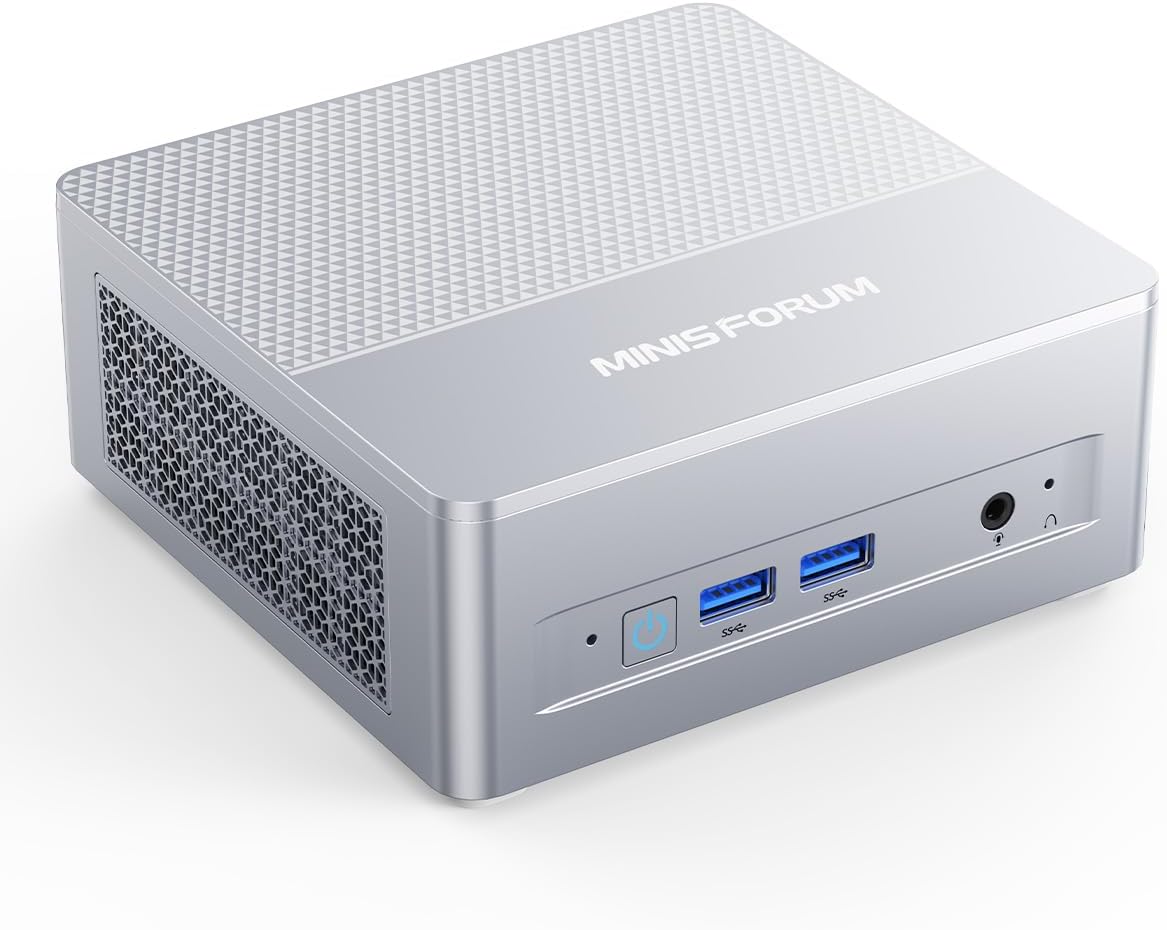 MINISFORUM X1 Lite-255 Mini PC AMD Ryzen 7 255 (8C/16T, Up to 4.9GHz), 32GB DDR5 512GB SSD, USB4/HDMI/DP 8K Video Output, OCuLink, 2.5G LAN, Wi-Fi6E/BT5.2, 5X USB, Radeon 780M Graphics Micro Computer