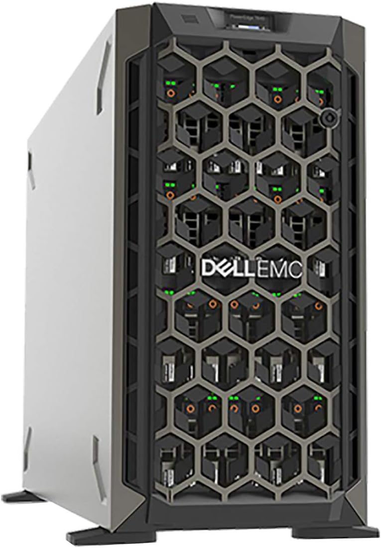 Dell PowerEdge T440 Tower Server with 2 Intel Silver 4110 8-core CPUs, 64GB DDR4, 8TB 12Gb SAS HDDs, RAID (Renewed)