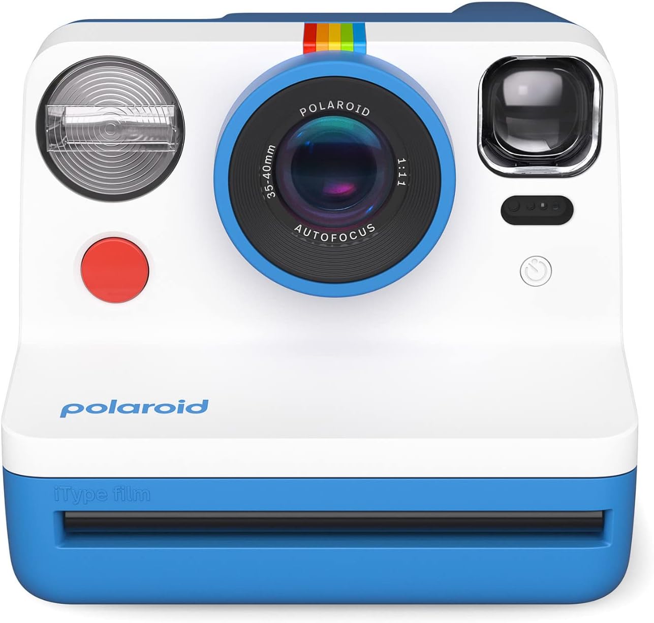 Polaroid Now 2nd Generation I-Type Instant Film Camera (Blue), Shoot and Print Bundle with Magnetic/Hanging Photo Frames and Color Instant Film (8 Exposures) (3 Items)