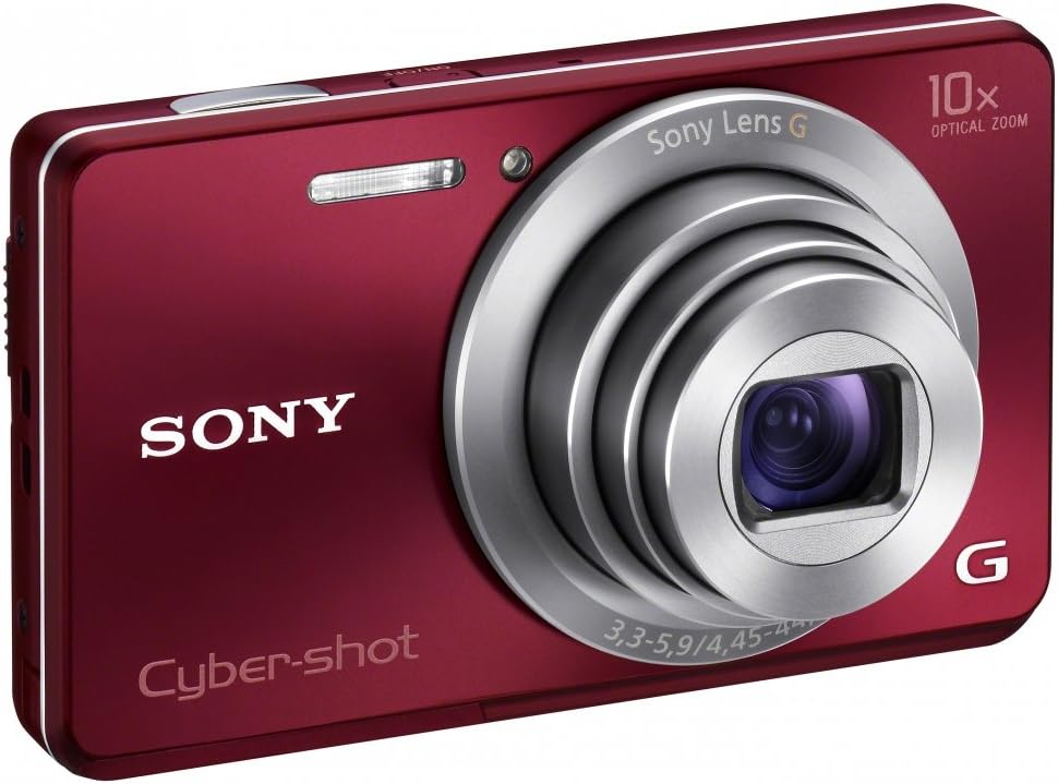 Sony Cyber-shot DSC-W690 16.1 MP Digital Camera with 10x Optical Zoom and 3.0-inch LCD (Red) (2012 Model)