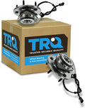 TRQ 2 Piece Front Wheel Bearing & Hub Assembly Set 4WD Compatible with 1997-2000 Ford F-150