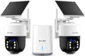 SOLIOM Security Cameras Wireless Outdoor,4K Ultra HD for Day and Night, No Subscription,Built in Radar,Solar Powered Cameras for Home Security, 360° Pan Tilt Auto Tracking,5G & 2.4G WiFi, 2-Cam Kit